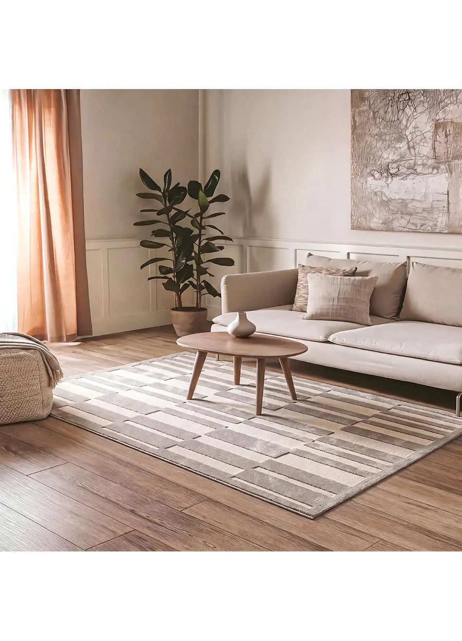 Alfombra salón con relieve Baresa 12940 Gris | Atticgo