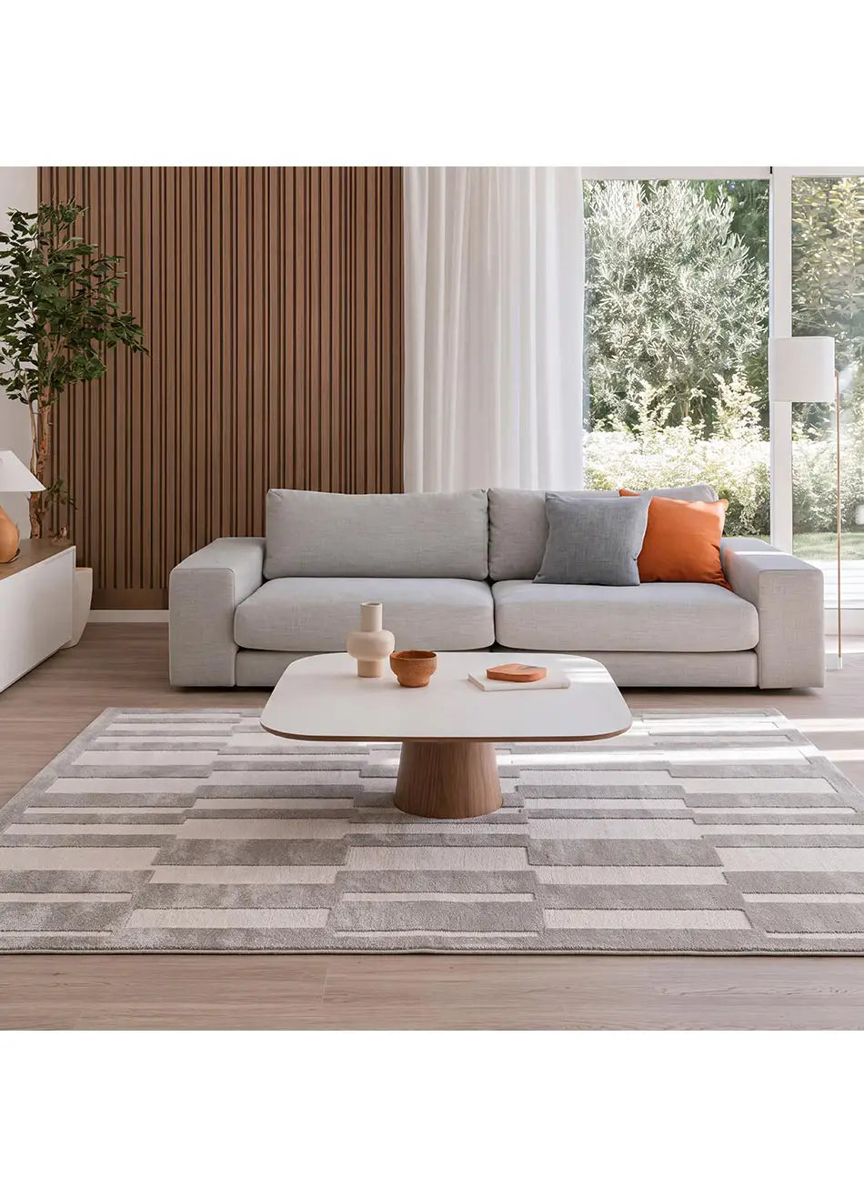 Alfombra salón con relieve Baresa 12940 Gris | Atticgo
