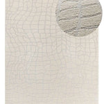 Atticgo Alfombra moderna con relieve Baresa 12941 Plata lupa