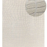 Atticgo Alfombra moderna con relieve Baresa 12941 Plata lupa