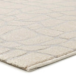 Atticgo Alfombra moderna con relieve Baresa 12941 Plata esquina