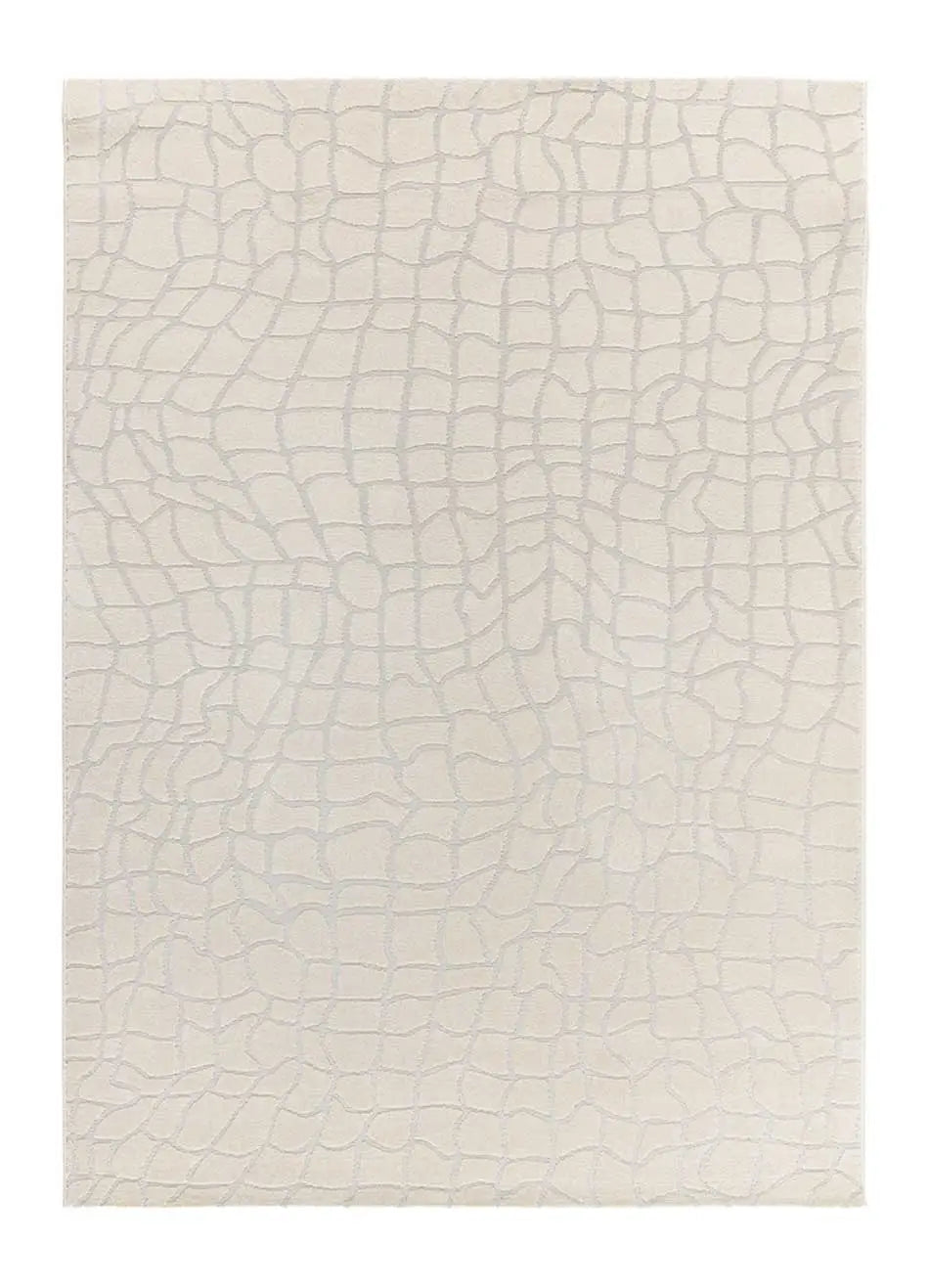 Atticgo Alfombra moderna con relieve Baresa 12941 Plata