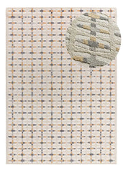 Atticgo Alfombra geométrica con relieve Baresa 12949 Multicolor lupa