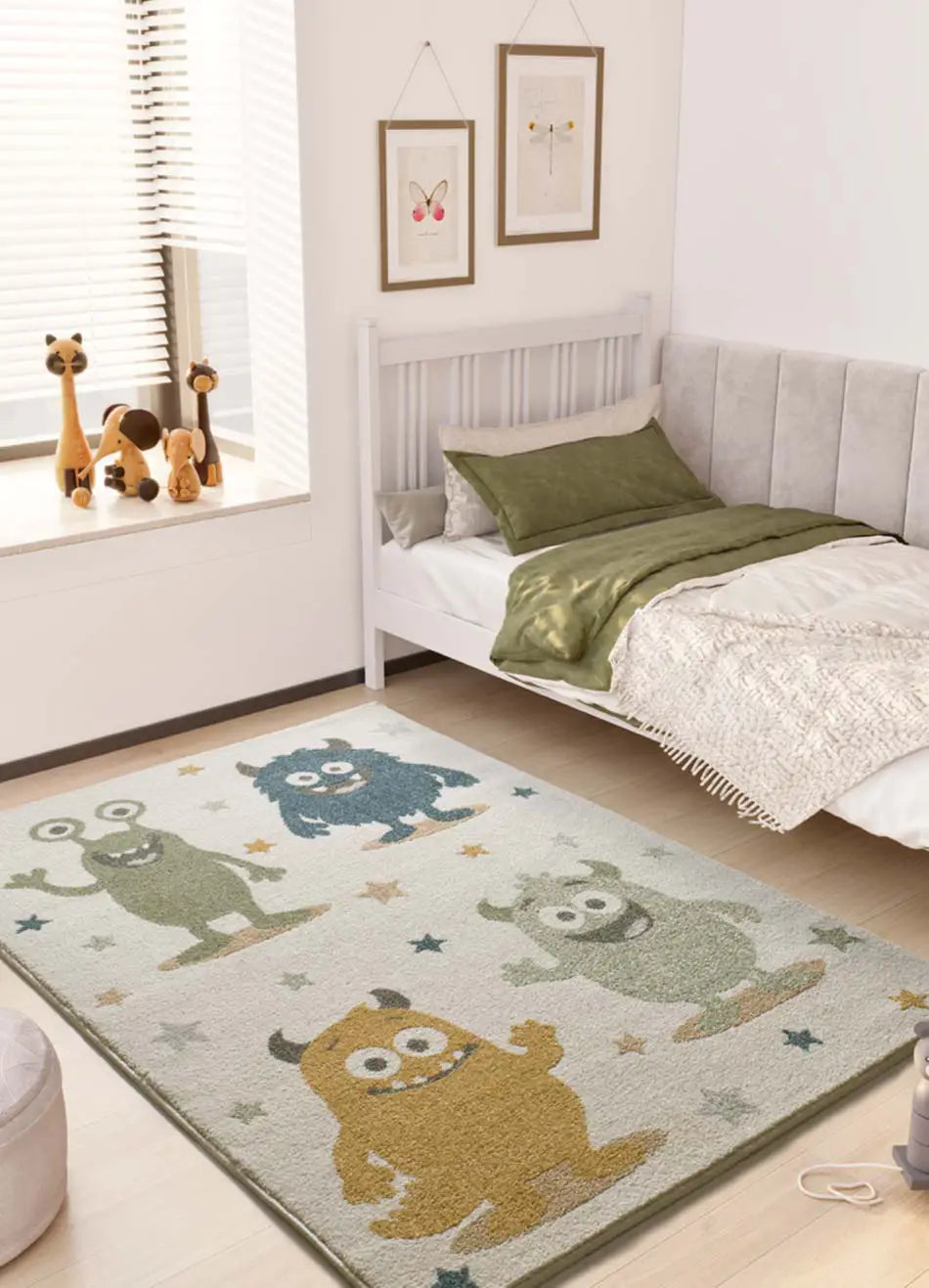 Alfombra infantil monstruos habitación Beats 40500 Multicolor Atticgo