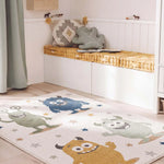 Alfombra infantil monstruos Beats 40500 Multicolor Atticgo