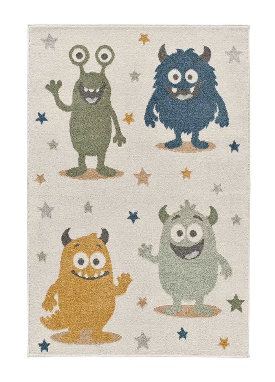 Alfombra infantil monstruos Beats 40500 Multicolor Atticgo