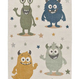 Alfombra infantil monstruos Beats 40500 Multicolor Atticgo