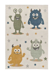 Alfombra infantil monstruos Beats 40500 Multicolor Atticgo