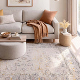 Alfombra clásica beige y multicolor salón Berta 5208 Atticgo