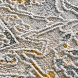 Alfombra clásica beige y multicolor detalle Berta 5208 Atticgo