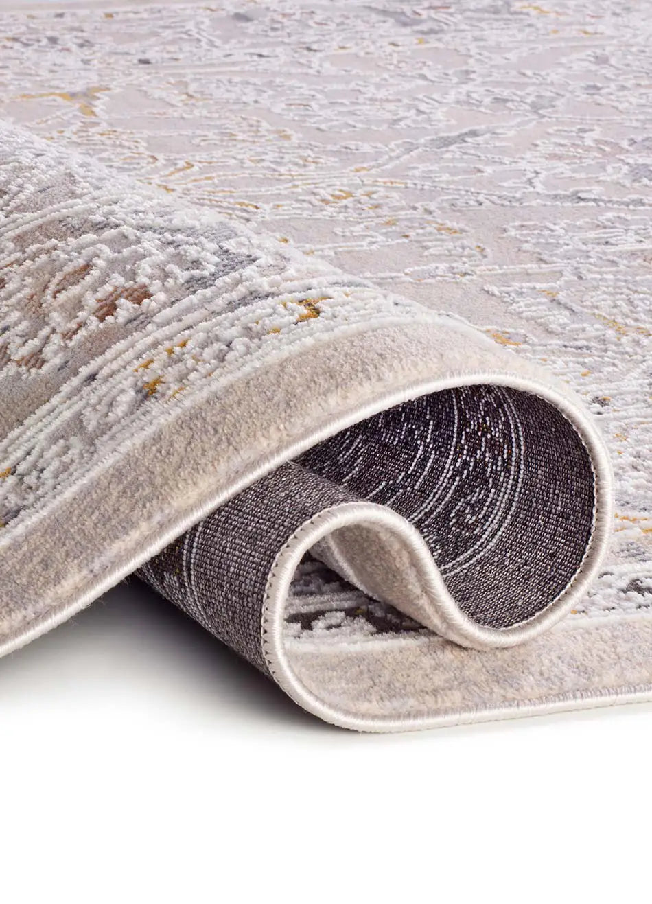 Alfombra clásica beige y multicolor pliegue Berta 5208 Atticgo