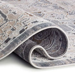 Alfombra clásica beige y azul Berta pliegue 5214 Atticgo