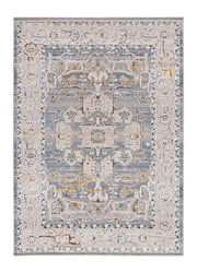 Alfombra clásica beige y azul Berta 5214 Atticgo