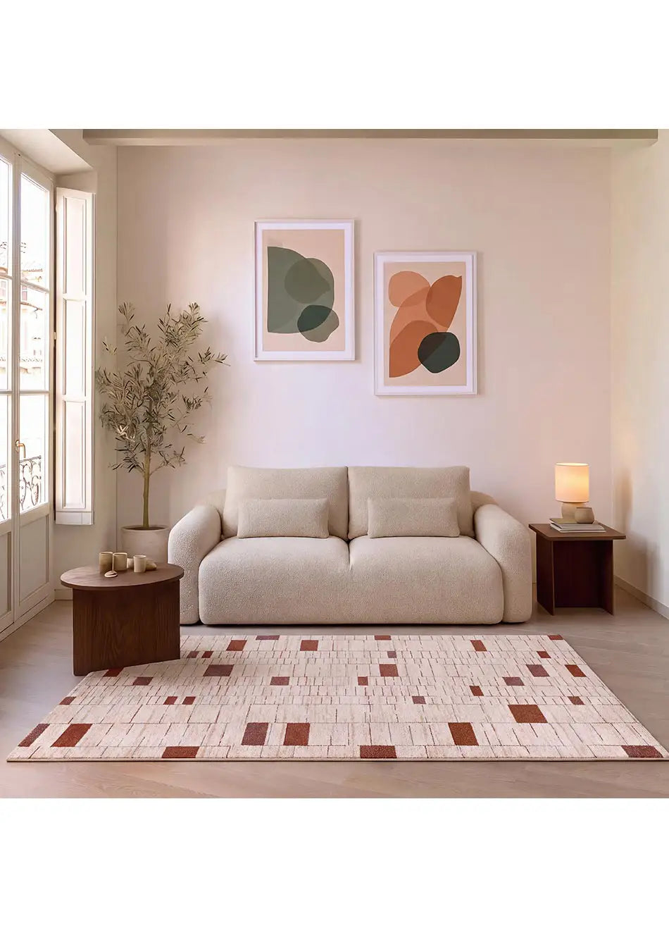 Alfombra salón geométrica Beruti 12920 Caldera | Atticgo