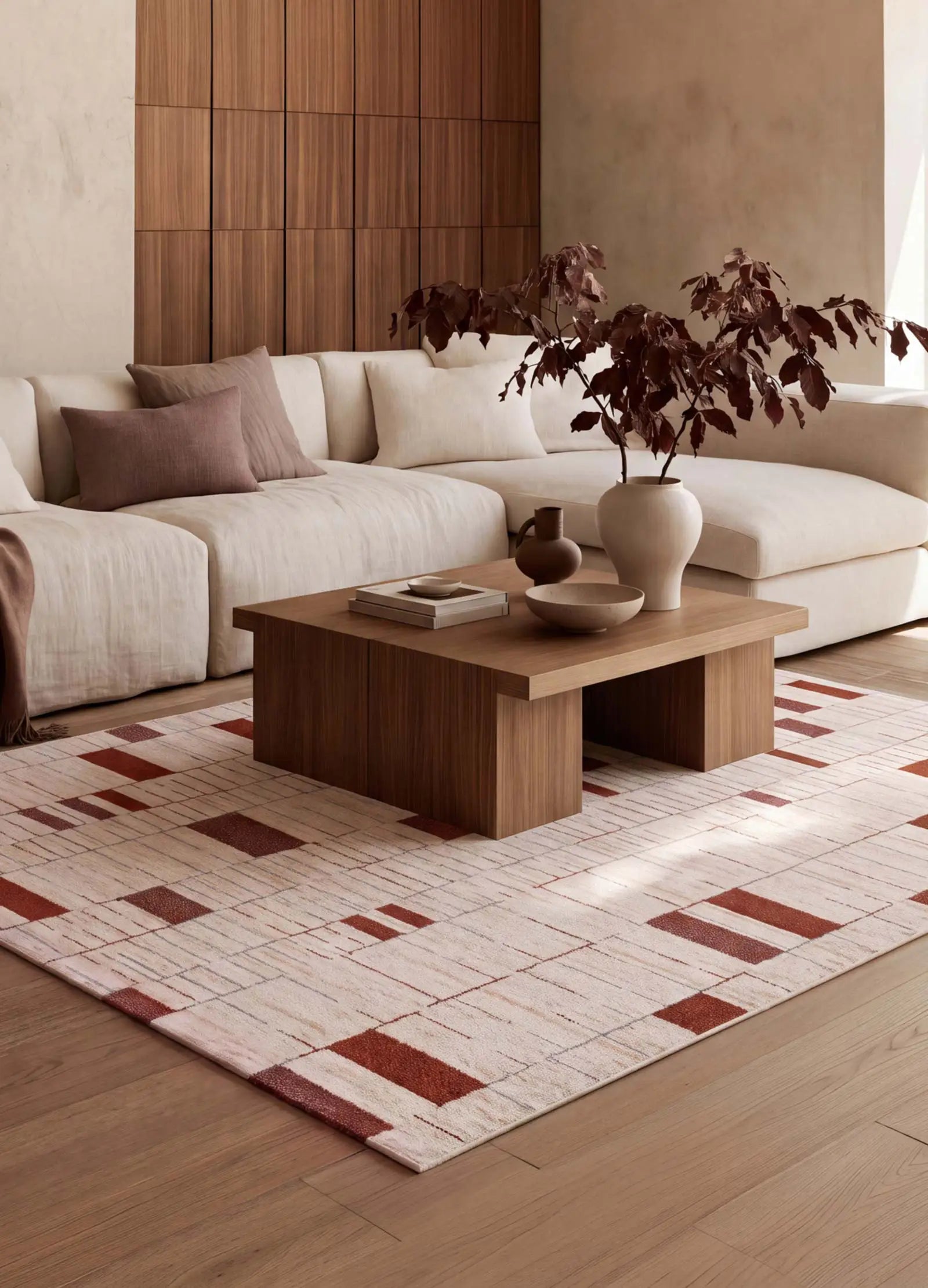 Alfombra salón geométrica Beruti 12920 Caldera | Atticgo