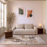 Alfombra salón abstracta Beruti 12921 Beige | Atticgo