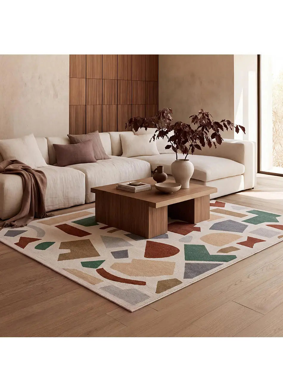 Alfombra salón geométrica Beruti 12926 Multicolor | Atticgo