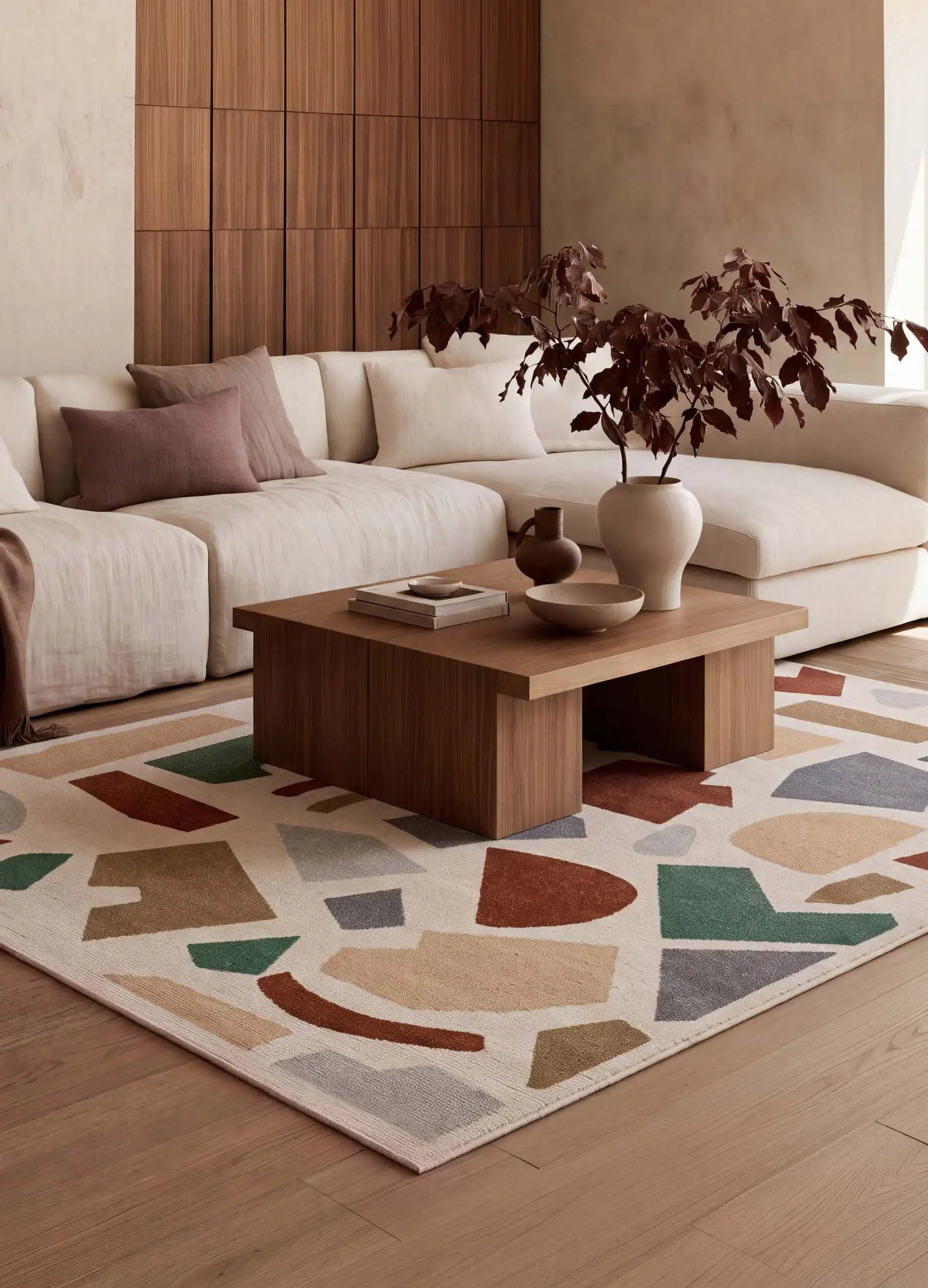 Alfombra salón geométrica Beruti 12926 Multicolor | Atticgo