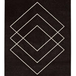 Alfombra geométrica Breda 12180 Negro Atticgo