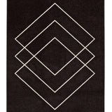 Alfombra geométrica Breda 12180 Negro Atticgo