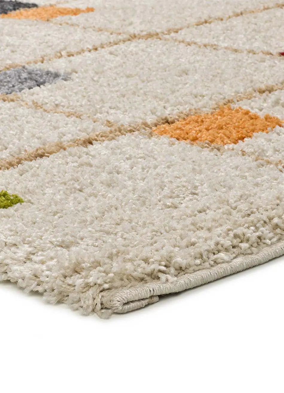 Atticgo Alfombra Shaggy Geométrica Bremen 8820 Multicolor detalle