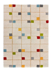 Atticgo Alfombra Shaggy Geométrica Bremen 8820 Multicolor