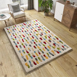 Atticgo Alfombra Shaggy Geométrica Bremen 8822 Multicolor ambiente salón