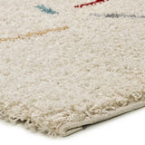 Atticgo Alfombra Shaggy Geométrica Bremen 8825 Multicolor detalle