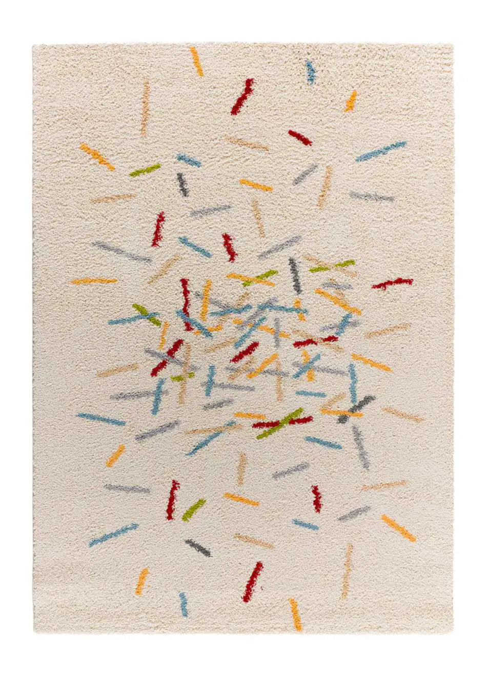 Atticgo Alfombra Shaggy Geométrica Bremen 8825 Multicolor