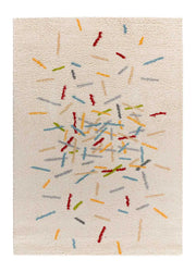 Atticgo Alfombra Shaggy Geométrica Bremen 8825 Multicolor