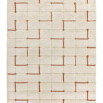 Atticgo Alfombra Shaggy con relieve Brenda 8834 Blanco