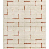 Atticgo Alfombra Shaggy con relieve Brenda 8834 Blanco