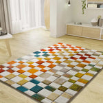 Atticgo Alfombra a cuadros Brunei 40411 Multicolor ambiente