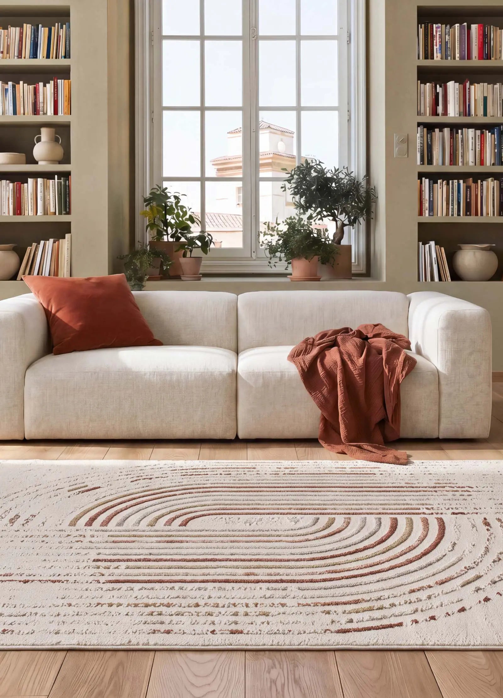 Alfombra de estilo escandinavo Candela 2299 Crema | Atticgo
