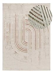 Atticgo Alfombra de estilo escandinavo Candela 2299 Crema lupa