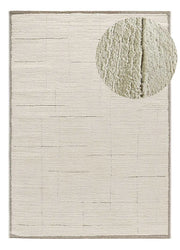 Atticgo Alfombra de estilo escandinavo Candela 2308 Crema lupa