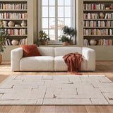 Alfombra de estilo escandinavo para salón Candela 2309 Crema | Atticgo