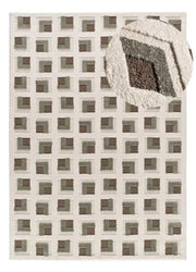 Alfombra geométrica Candela 2450 Marrón Atticgo