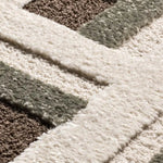 Alfombra geométrica detalle Candela 2450 Marrón Atticgo