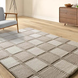 Alfombra geométrica salón Candela 2451 Crema Atticgo
