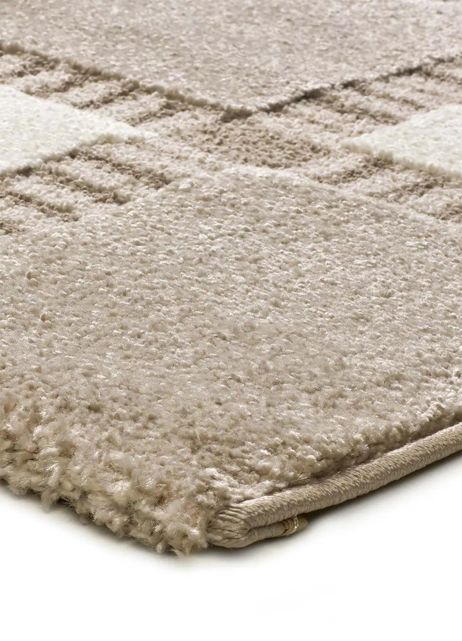 Alfombra geométrica esquina Candela 2451 Crema Atticgo