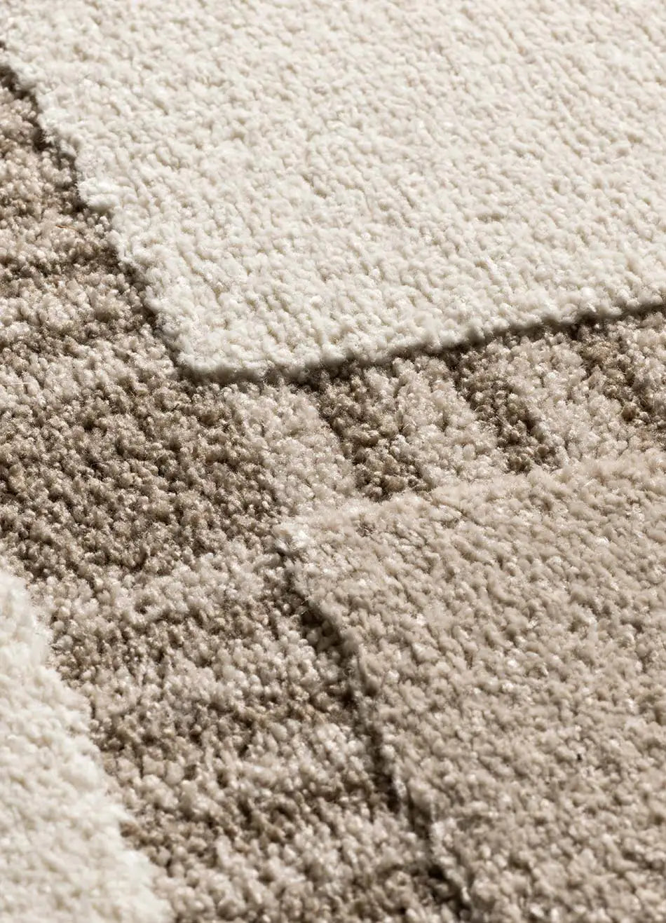 Alfombra geométrica detalle Candela 2451 Crema Atticgo