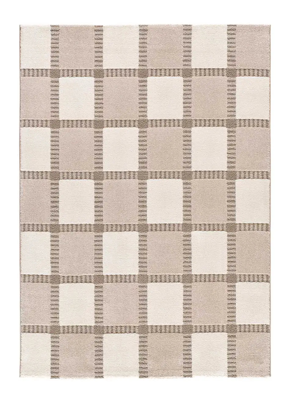 Alfombra geométrica Candela 2451 Crema Atticgo Alfombras