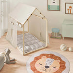 Atticgo Alfombra infantil redonda león Candy 20803 Caldera ambiente