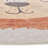 Atticgo Alfombra infantil redonda león Candy 20803 Caldera detalle