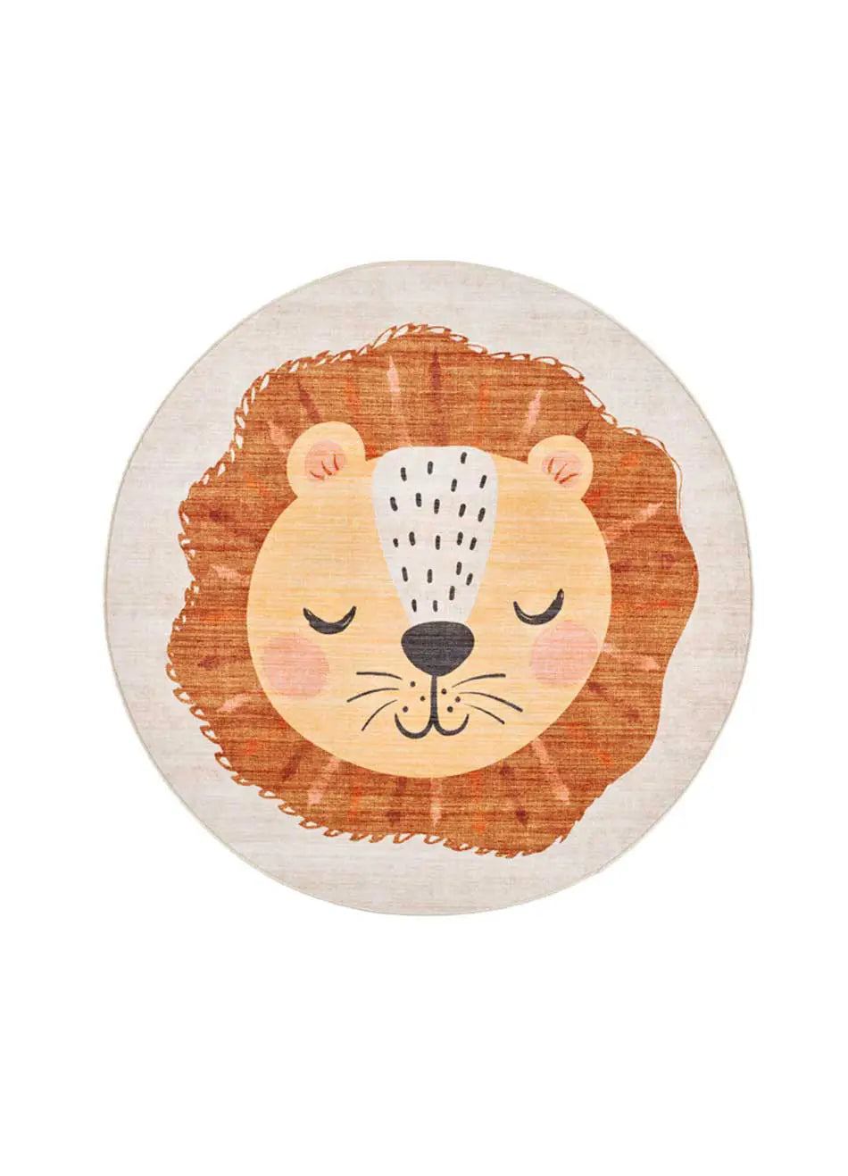 Atticgo Alfombra infantil redonda león Candy 20803 Caldera