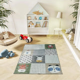 Atticgo Alfombra infantil animales Candy 24061 Multicolor ambiente habitación