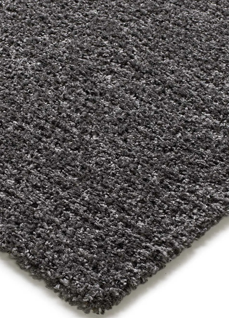 Alfombra shaggy en detalle lisa Catay 8507 Antracita Atticgo