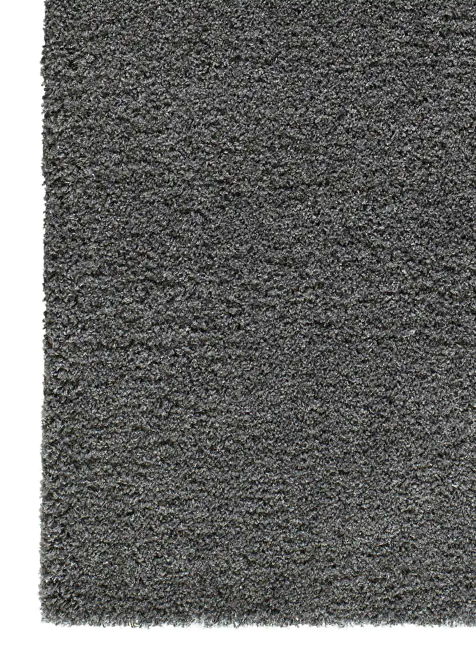 Alfombra shaggy a medida Catay Liso Antracita Atticgo Esquina