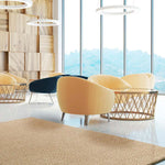 Alfombra shaggy de salón lisa Catay 8507 Beige Atticgo